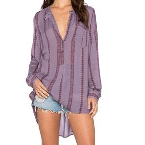 -Free People- Shibori Gauze Pullover